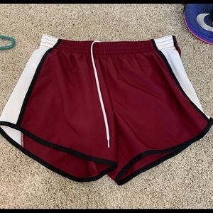 SOLD Maroon workout shorts
